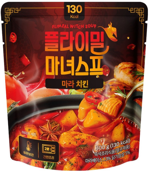 플라이밀 마녀스프 마라 치킨, 300g, 1개