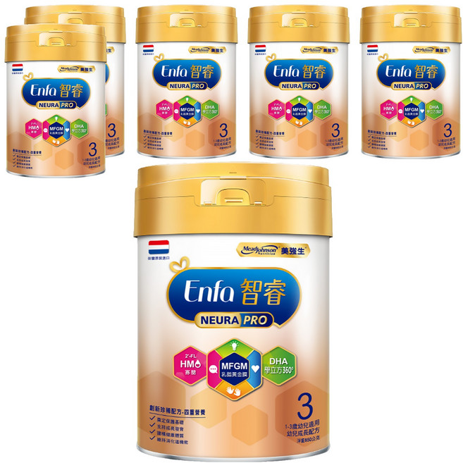 Mead Johnson 美強生 智睿幼兒成長配方 3號 1-3歲, 850g, 6罐