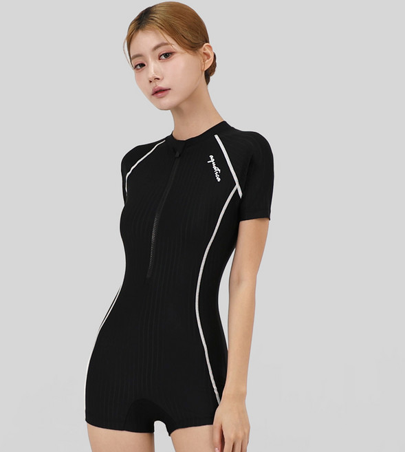 아쿠아티카 여성용 반팔원피스 2부 수영복 AQA27515