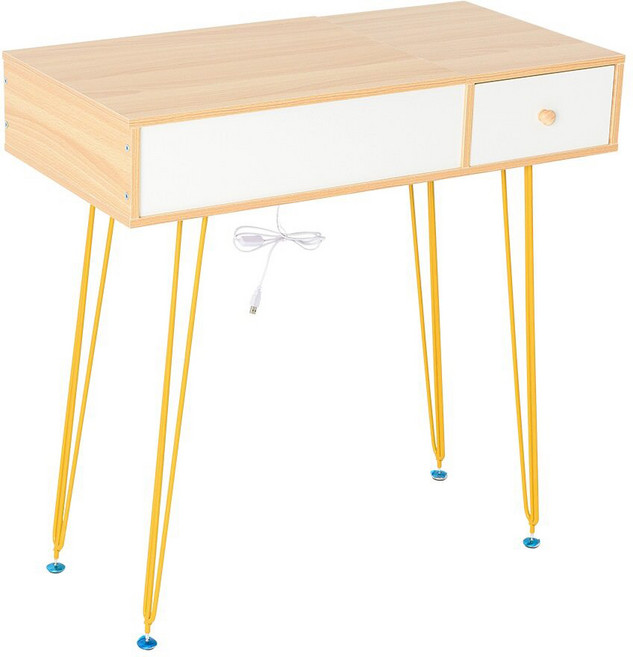 dayneeds 日需百備 Laramie拉樂腳架梳妝台 SBH-S393LG, 米金色