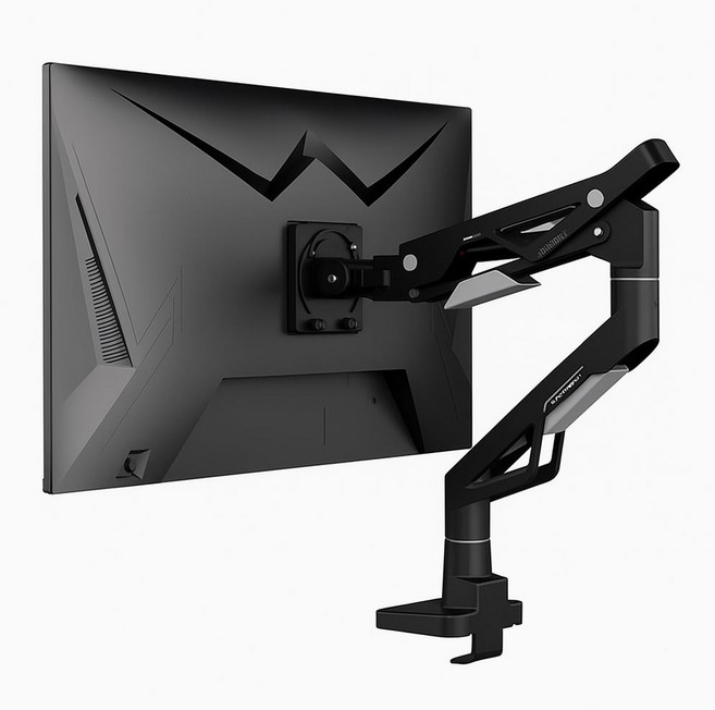 카멜마운트 싱글 게이밍 디자인 모니터 거치대 MPS1G, 블랙, 1개