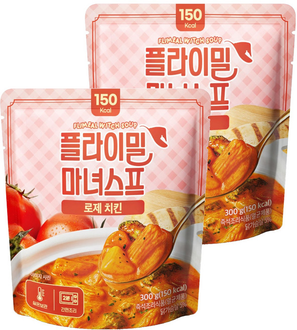 플라이밀 마녀스프 로제 치킨, 300g, 2개
