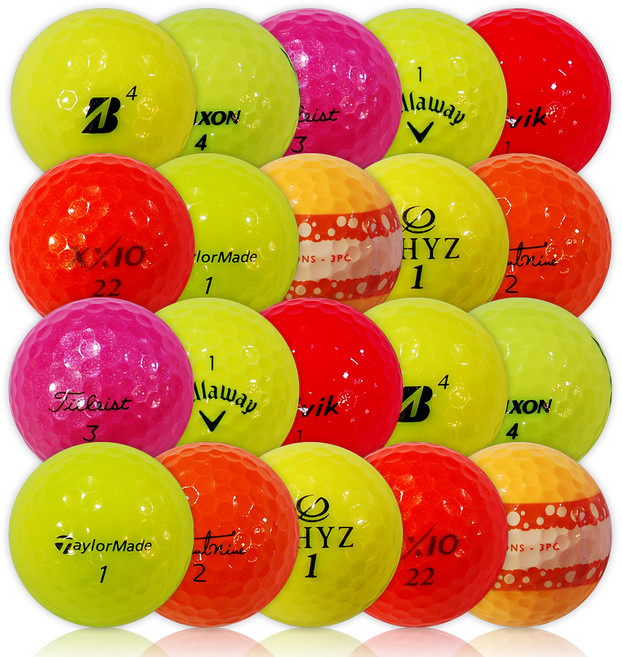 브랜드혼합 WSD 로스트볼 1등급 4.3cm, 혼합색상, 20개입, 1세트