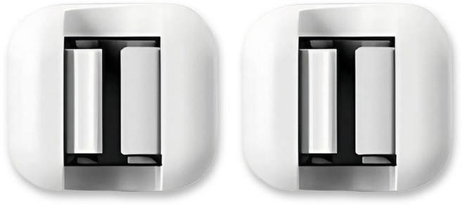 디블릭 청소도구 걸이 무타공 밀대 거치대, 화이트, 2개