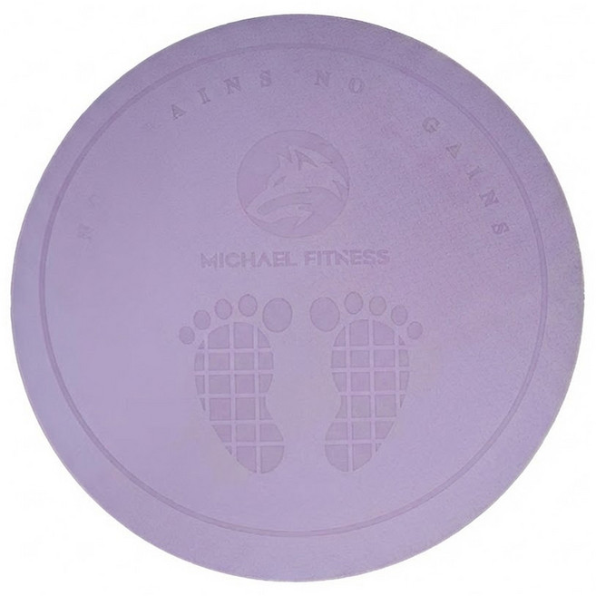 MICHAEL FITNESS 麥克健身 TPE減震跳繩墊 圓形, 紫色, 1個