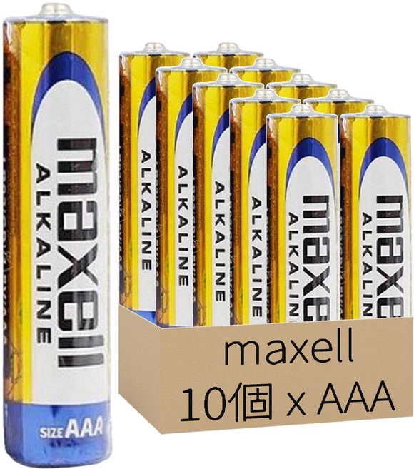 maxell 台灣公司貨 鹼錳柱型電池 LR03(GD) AAA/1.5V, 10個裝, 1組