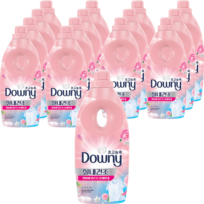 다우니 실내건조 플로럴 블로썸 초고농축 섬유유연제 본품, 1.05L, 15개