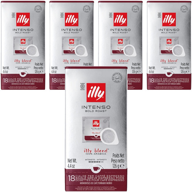 illy 意利 深烘焙咖啡易理包, 7.2g, 18入, 5盒