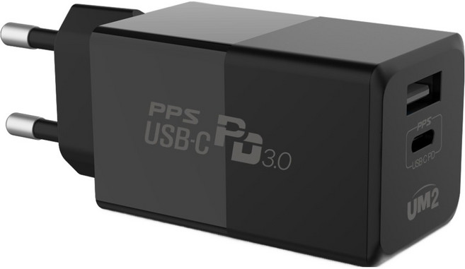 유엠투 45W 2포트 PD 고속 충전기 QCPD45, 1개