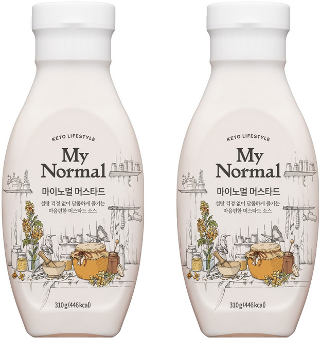 마이노멀 저당 머스타드, 310g, 2개