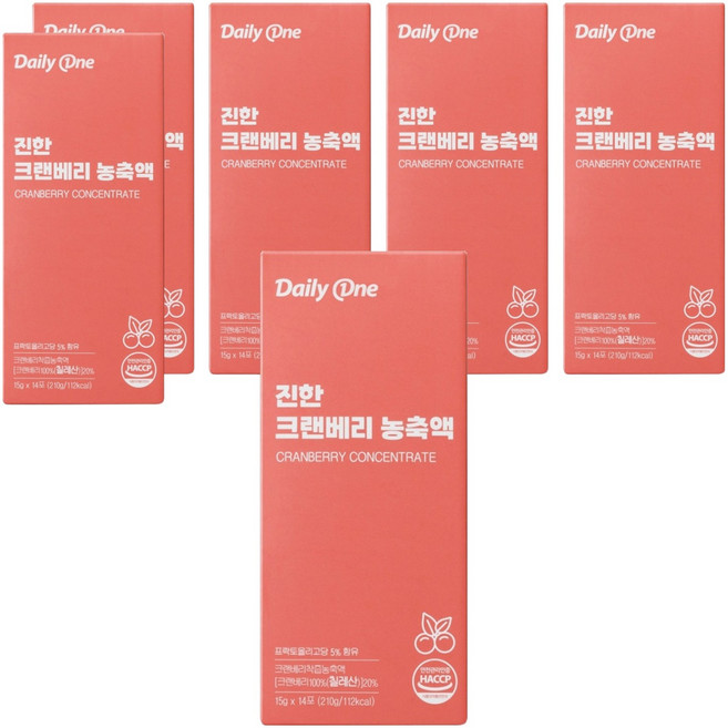 데일리원 진한 크랜베리 농축액, 15g, 84개