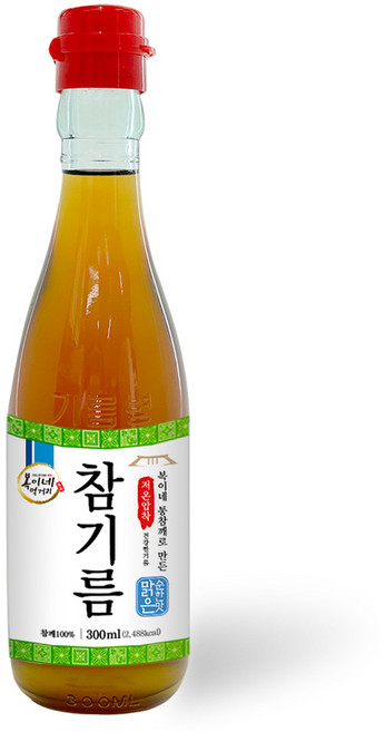 복이네먹거리 통깨로 만든 저온압착 순한맛 맑은 참기름, 300ml, 1개