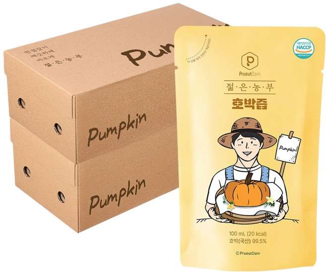 푸릇담 젊은농부 호박즙, 3L, 2개