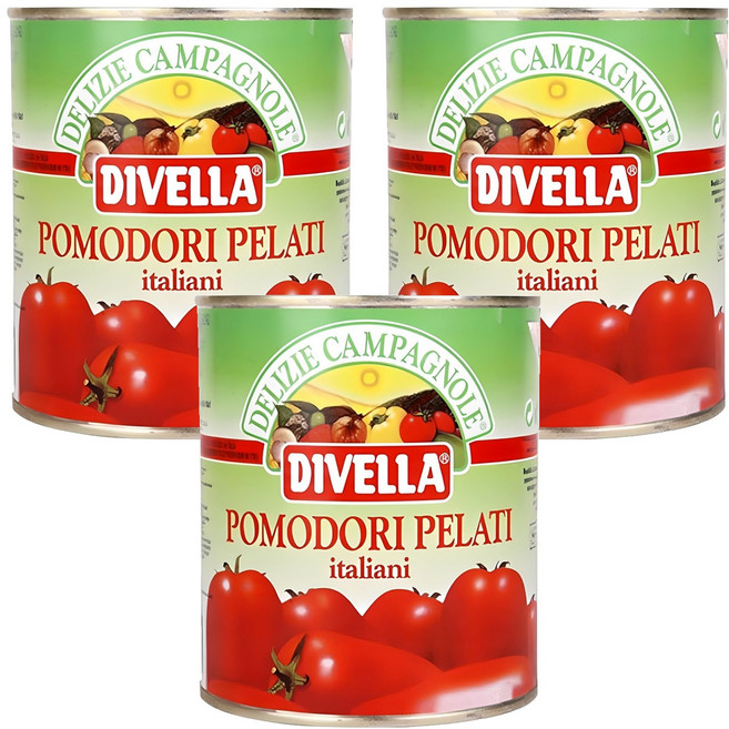 디벨라 홀토마토 통조림, 3개, 800g