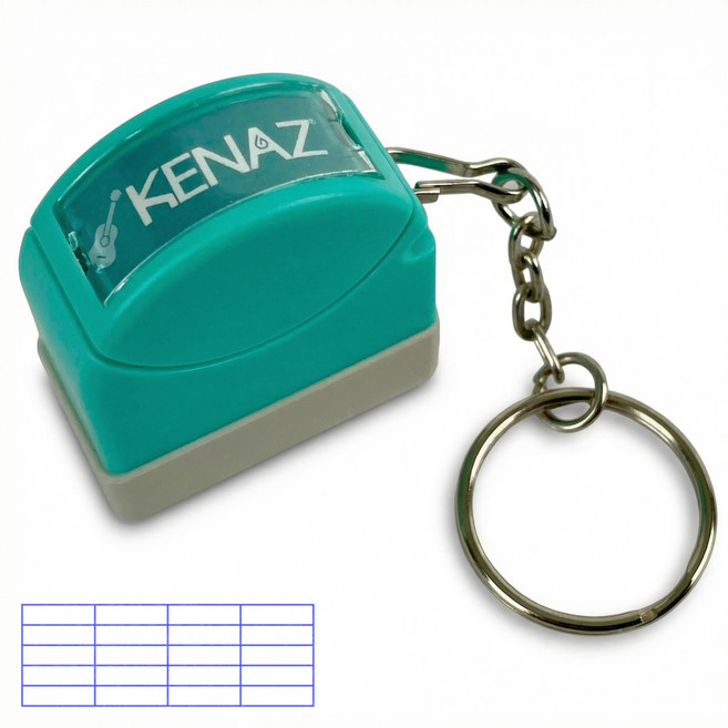 케나즈 열쇠고리형 기타 도장 악보 코드스탬프 KCS5G 민트, 1개
