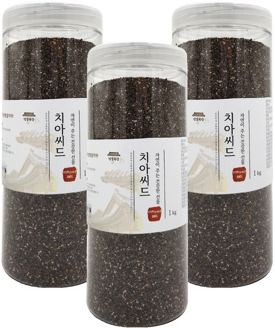 건강곡간 치아씨드 통, 1kg, 3개