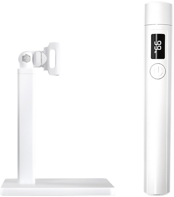 一字燈支架美甲光療燈/家用紫外線速乾美甲烘乾機/指甲油美甲烤燈, 白色, 1台