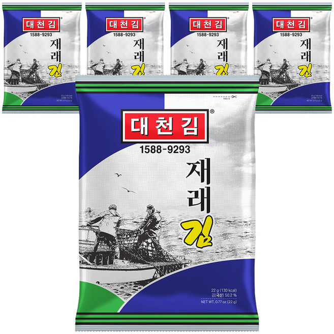 대천김 재래전장김 DC180, 22g, 5개
