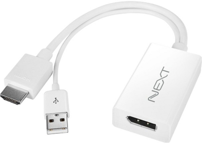 넥스트 HDMI to 디스플레이 포트 변환 아답터, NEXT-2420HDP, 1개