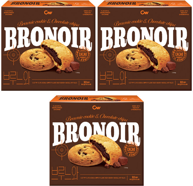 청우식품 브루느와 10p, 165g, 3개