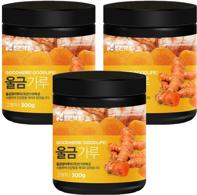 조은약초 울금가루, 300g, 3개