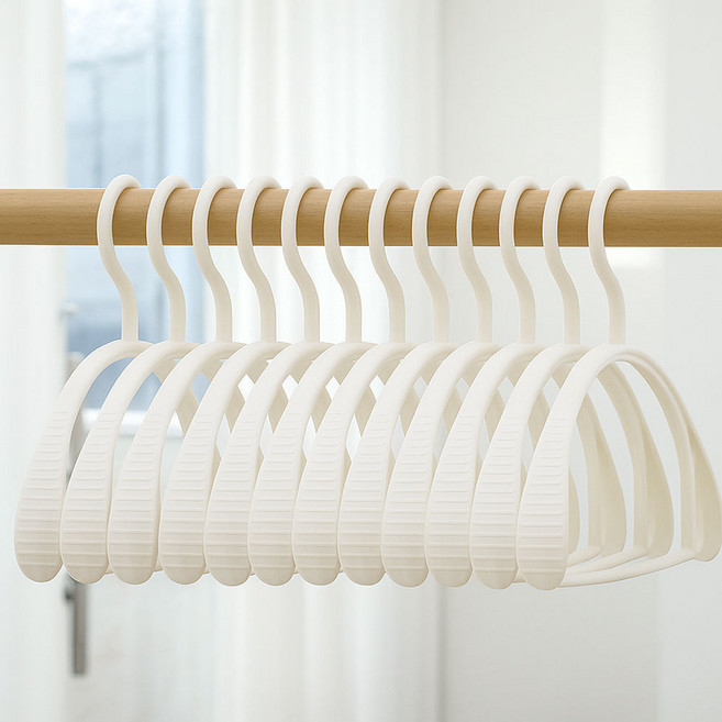 보노하우스 프리미엄 와이드 어깨뿔방지 옷걸이, 화이트, 20개