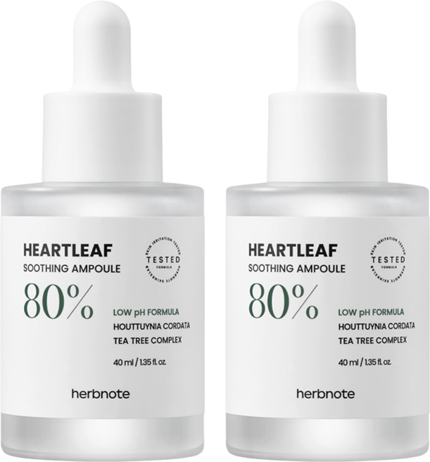 허브노트 어성초 진정 앰플, 40ml, 2개