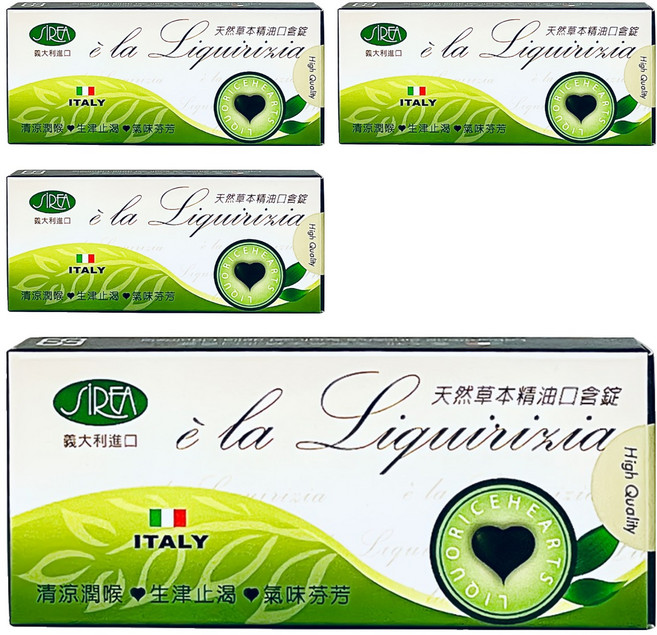 SiREA 義大利天然草本精油口含錠, 30顆, 4盒