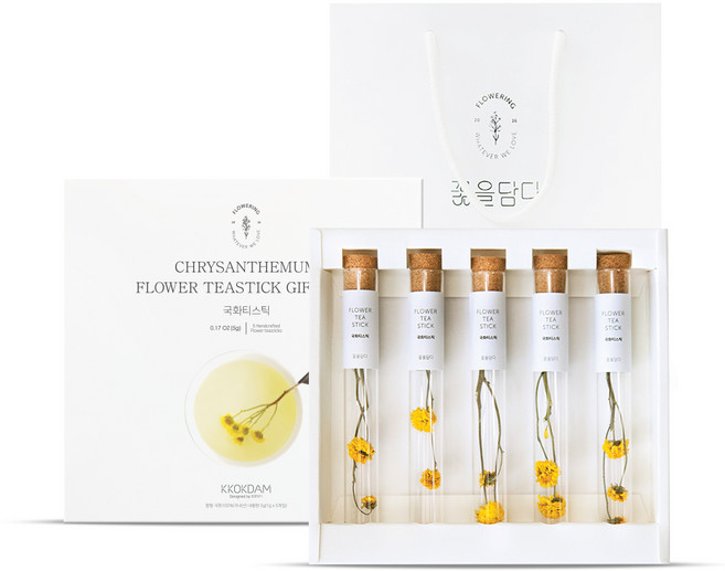 꽃을담다 국화 티스틱세트, 1g, 5개입, 1개