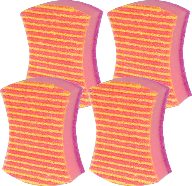 스카치브라이트 3M 올인원 망사 제로 스크래치 수세미, 1개입, 4개