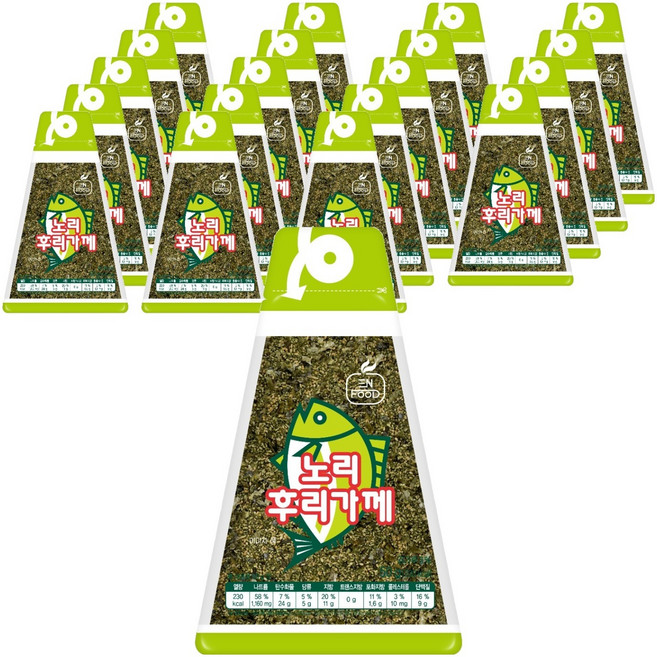 이엔푸드 노리풍 후리가께, 50g, 20개