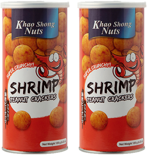 카오숑넛츠 새우땅콩 크래커, 120g, 2개