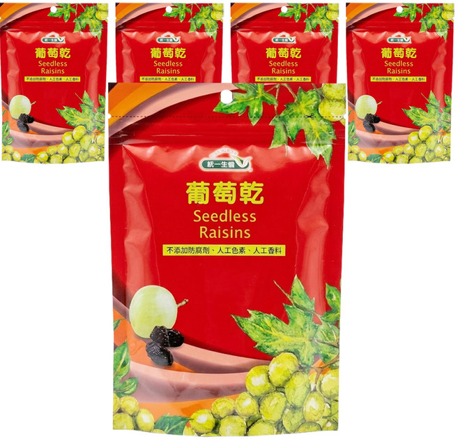 統一生機 葡萄乾, 250g, 5包