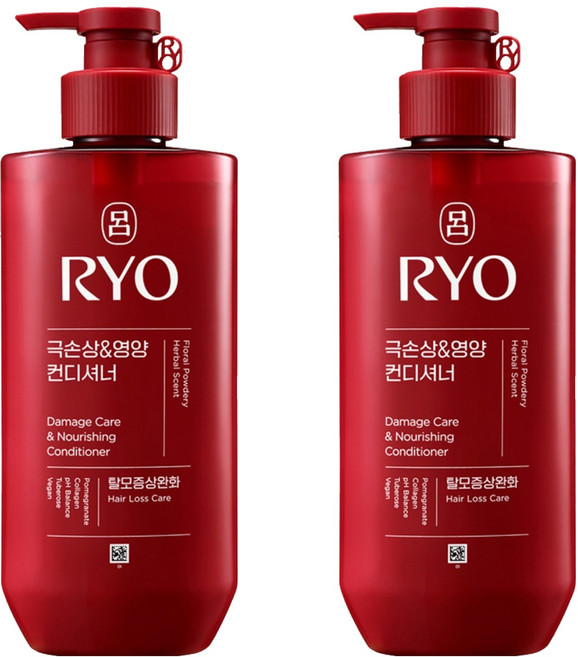 려 함빛 극손상 & 영양 컨디셔너 탈모증상완화 플로럴 파우더리향, 480ml, 2개