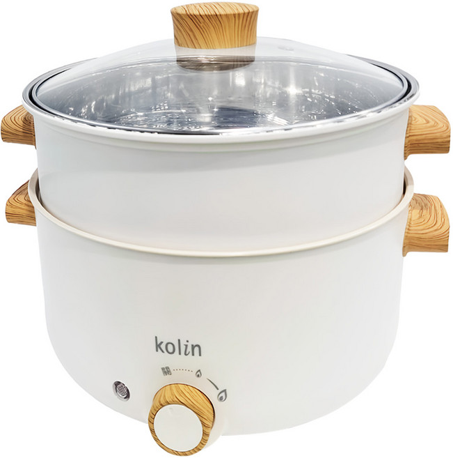 Kolin 歌林 多功能蒸煮料理鍋 白色 3L, KHL-SD2366