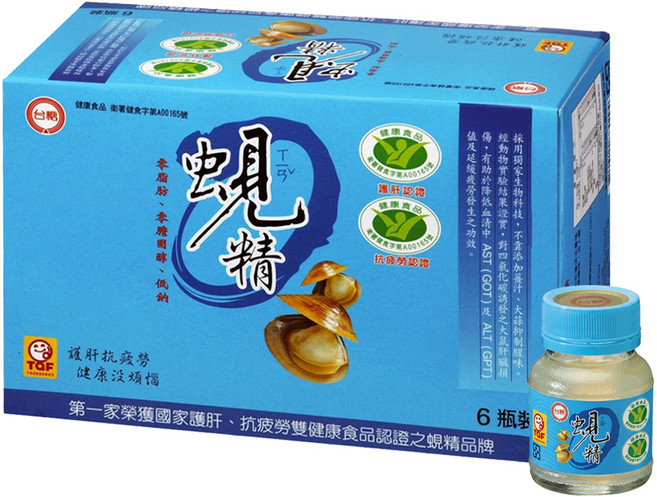 台糖 蜆精 6罐, 6瓶, 62ml, 1盒