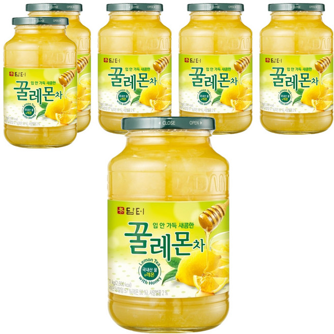 담터 꿀레몬차, 1kg, 1개입, 6개