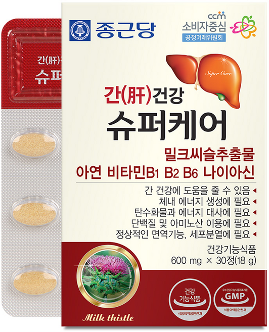 종근당 간건강 슈퍼케어, 30정, 1개