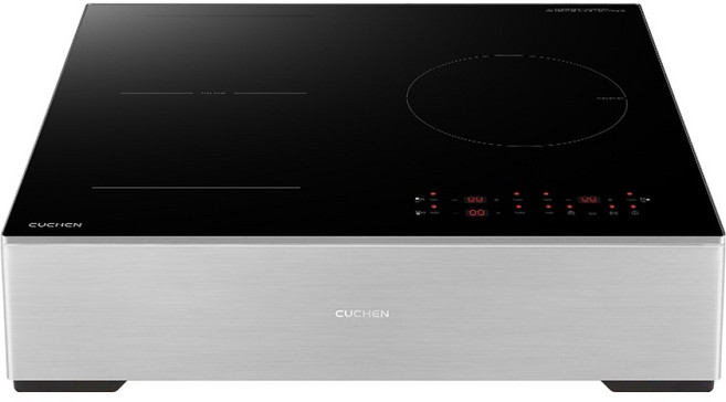 쿠첸 IH BLACK 3400 3구 인덕션 방문설치 + 스탠드케이스 실버 150mm 세트 방문설치, CIR-PB331TOB2(인덕션), CIR-EW33KD0B1(스탠드케이스), 프리스탠딩