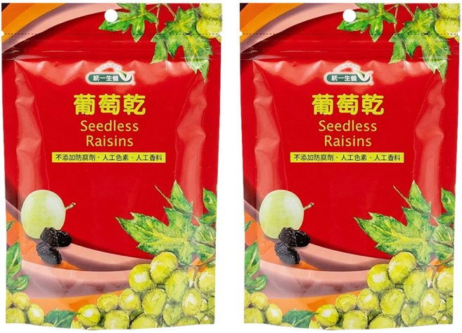 統一生機 葡萄乾, 250g, 2包