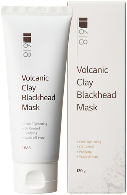 1618 화산송이 클레이 블랙헤드 마스크 120g, 1개입, 1개