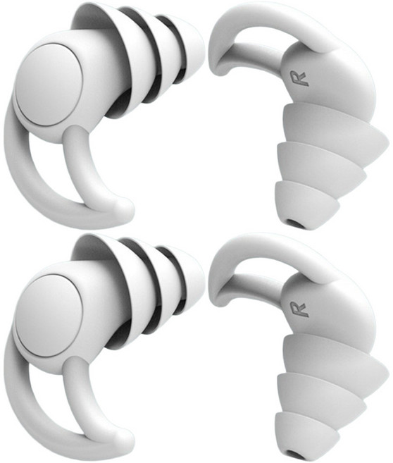 투아룸 3중 차단 이어플러그 화이트, 2개, 1쌍