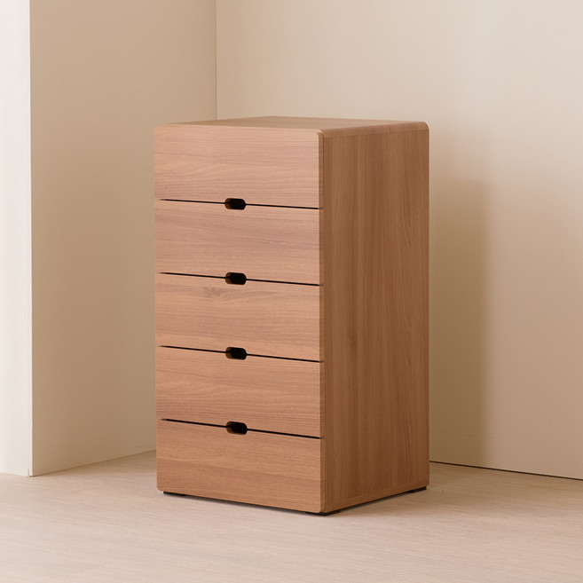 제이디퍼니처 로미 서랍장 협탁, 아카시아, 5단