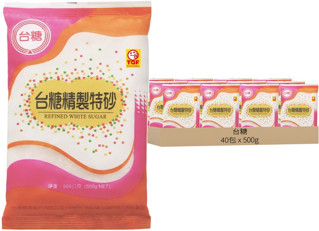 台糖 精製特砂, 500g, 40包