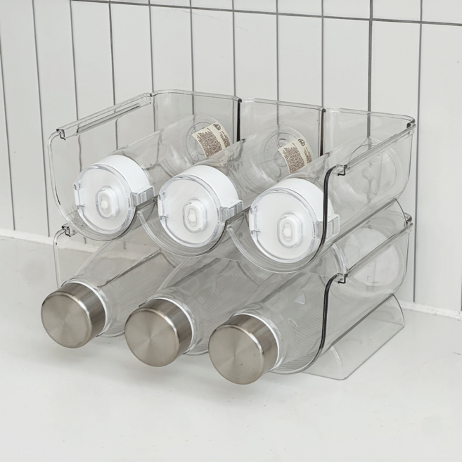 데미무드 텀블러 물병 캔 와인 정리대, 3구, 2개