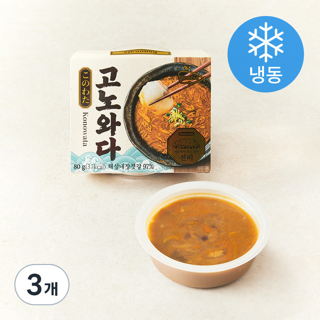 설래담 고노와다G (냉동), 80g, 3개
