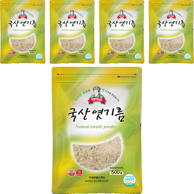 배대감 국산 엿기름, 500g, 5개