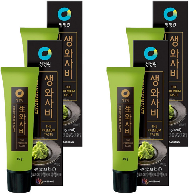 청정원 생와사비, 40g, 4개