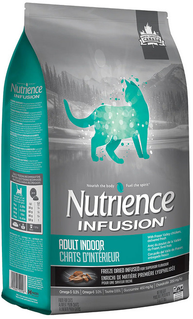 Nutrience INFUSION 天然糧系列乾糧 貓用, 5kg, 1包, With Fraser Valley chicken