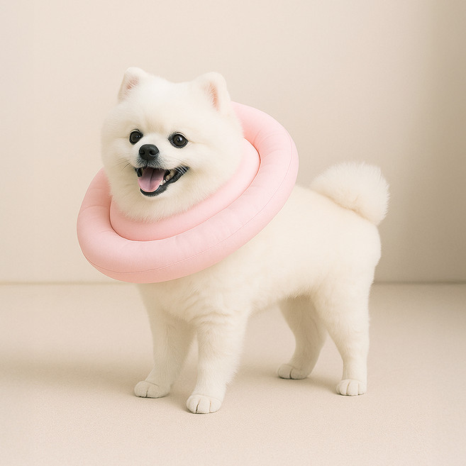 레토 강아지 고양이 넥카라 방수 초경량 대형견 소형견, 핑크, 1개